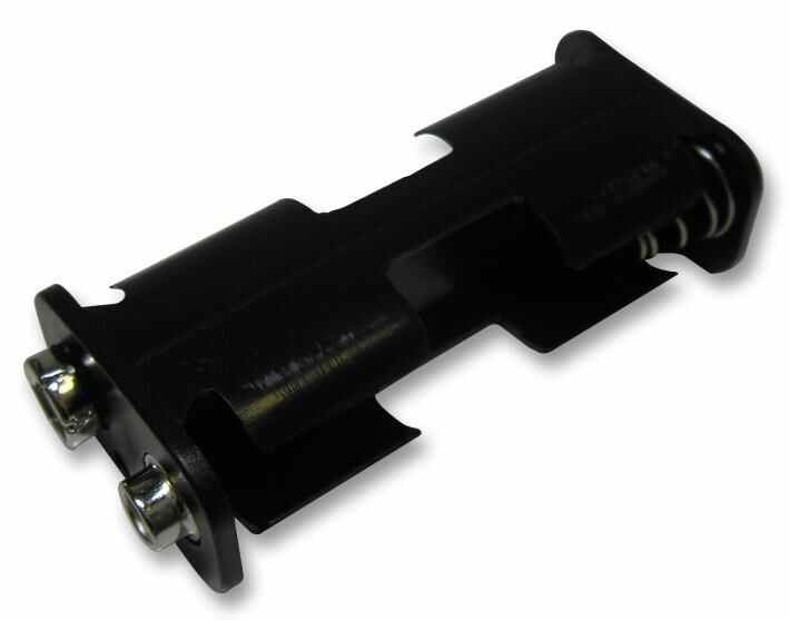 2x AA Battery Holder Black 5 Pack - Opposite