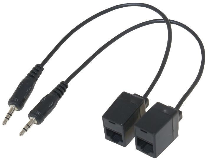 3.5mm Jack Stereo Audio Over Cat5 Cable Extender - 100m Max
