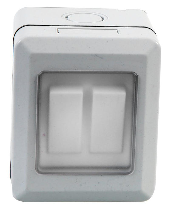 2-Gang 2-Way Weatherproof Switch, IP55