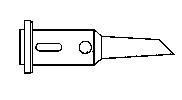 Single Flat Tip for SuperPro 125 Soldering Iron