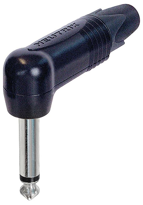 6.35mm Jack Plug 90 Degree Black