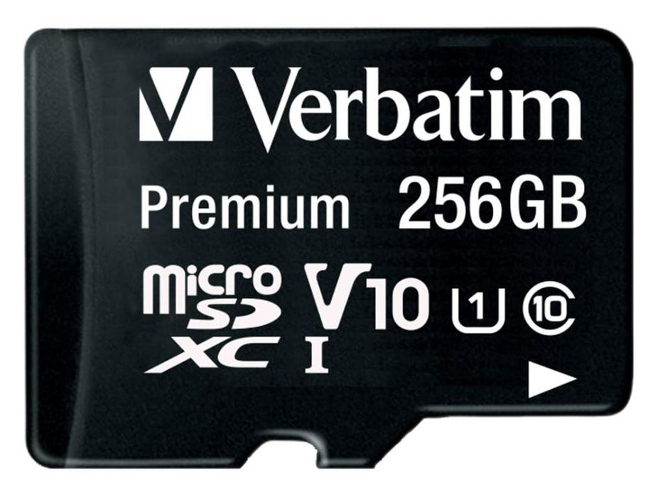 Premium U1 MicroSDXC Memory Card & SD Adaptor, 256GB