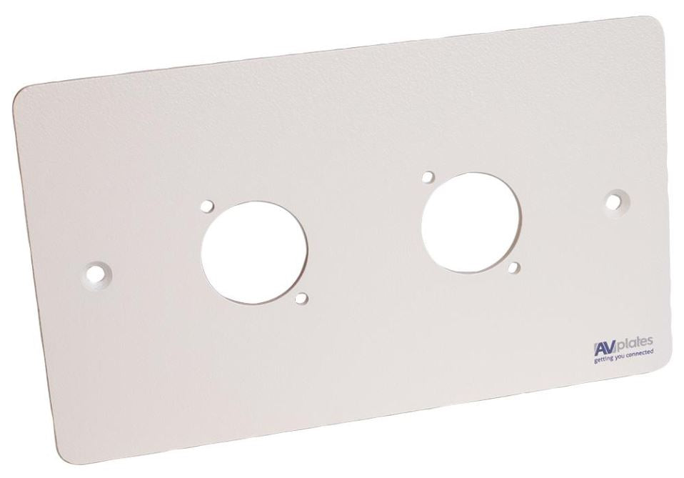 2 Gang 2x D-Shell Wall Plate