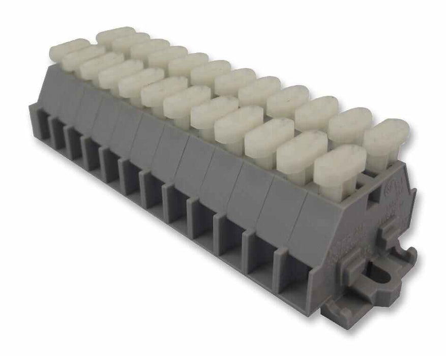 WAGO 12 Way 24A 500V DIN Rail Mount Terminal Strip Push In 28-14AWG 2.5mm²