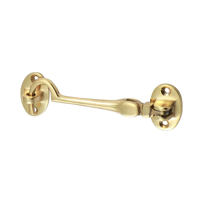 Cabin Hook - Polished Brass (Size 100mm - 1 Each)