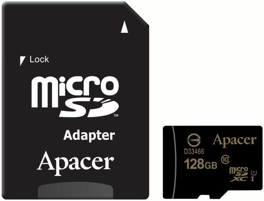 128GB UHS-I Class 10 MicroSDXC Memory Card with SD Adaptor