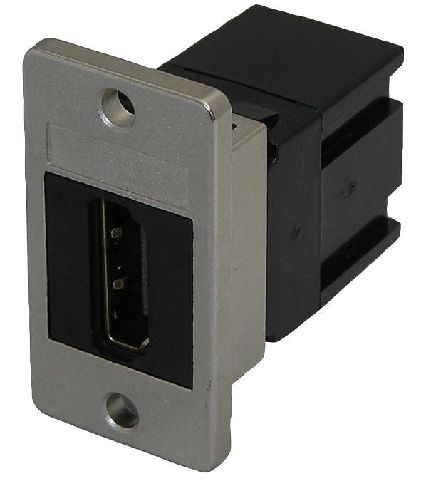 HDMI Panel Mount Keystone Coupler Female to Female, Black