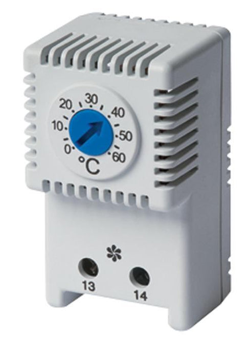 110-250V DIN Rail Mount Cooling Thermostat - 0°C to 60°C