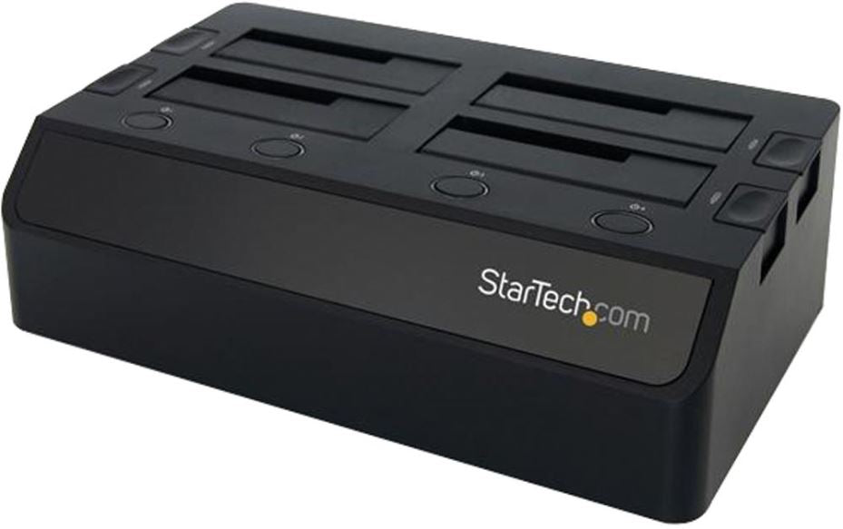 USB 3.0 to 4-Bay 2.5/3.5" SATA 6GB/s HDD/SSD Docking Station with UASP & Dual Fans