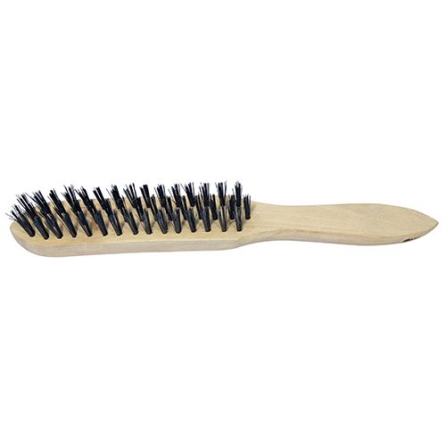 Wooden Handle Wire Brush Steel