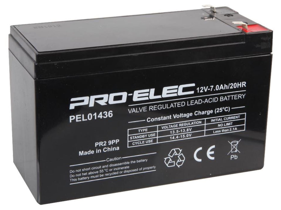 7Ah 12V AGM Lead Acid Battery