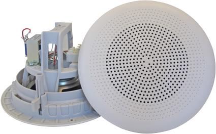 6W CEILING SPEAKER 8" 100V, WHITE