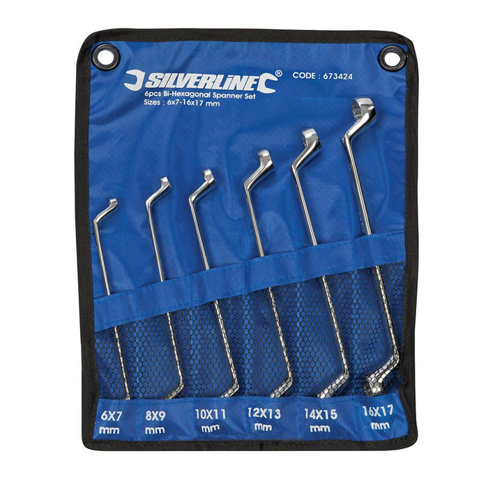 Deep Offset Ring Spanners Set 6pce - 6 - 17mm