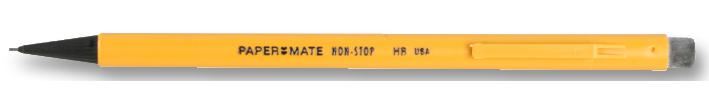 0.7mm Yellow Non-Stop Mechanical Pencils - Pack of 12