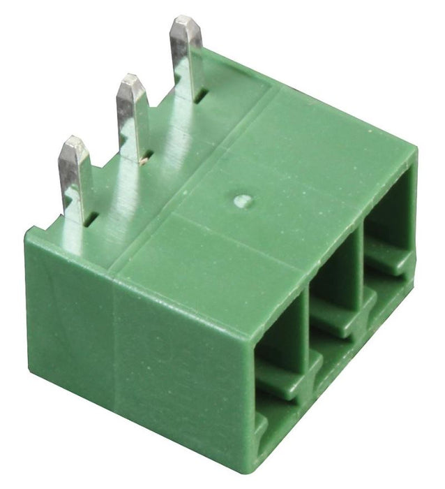 3.5mm Pluggable Terminal Block Header, 3 Way, Right Angle, 12A