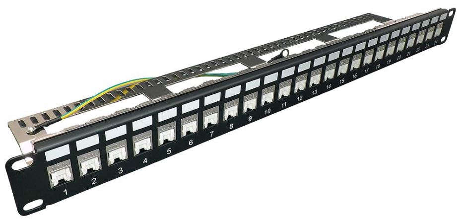 24 Port Cat6a FTP Patch Panel