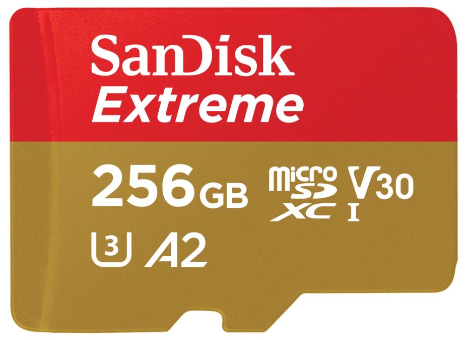 Extreme MicroSDXC UHS-I U3 V30 Memory Card