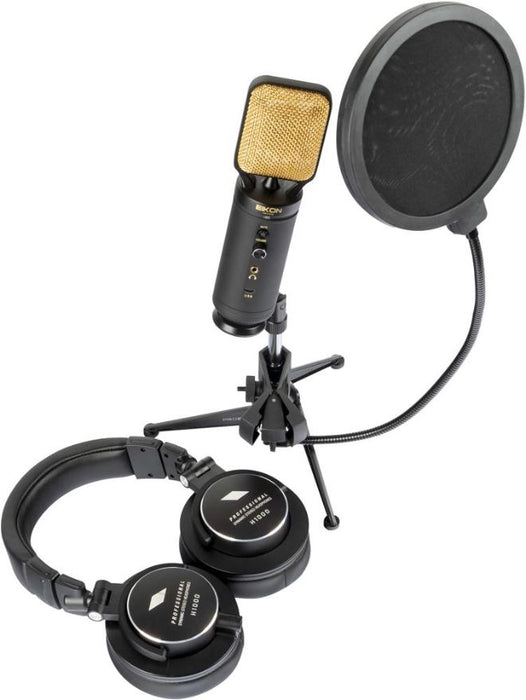 Cardioid Condenser Studio Microphone with USB & Pro Accessories