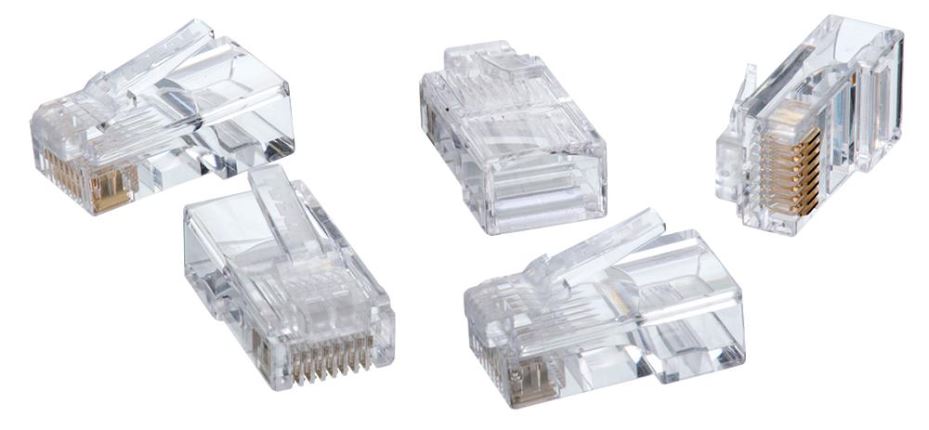 Cat5e RJ45 8P8C Modular Plugs , Pack of 100
