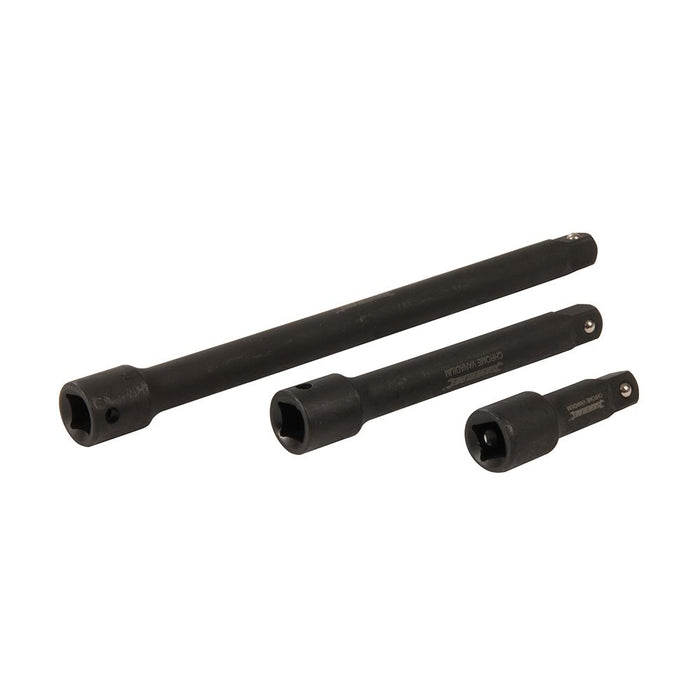 Impact Extension Bar Set 1/2" 3pce - 75, 150 & 250mm