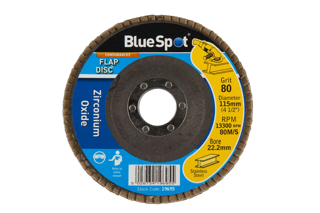 115mm (4.5") Zirconium Oxide Flap Disc