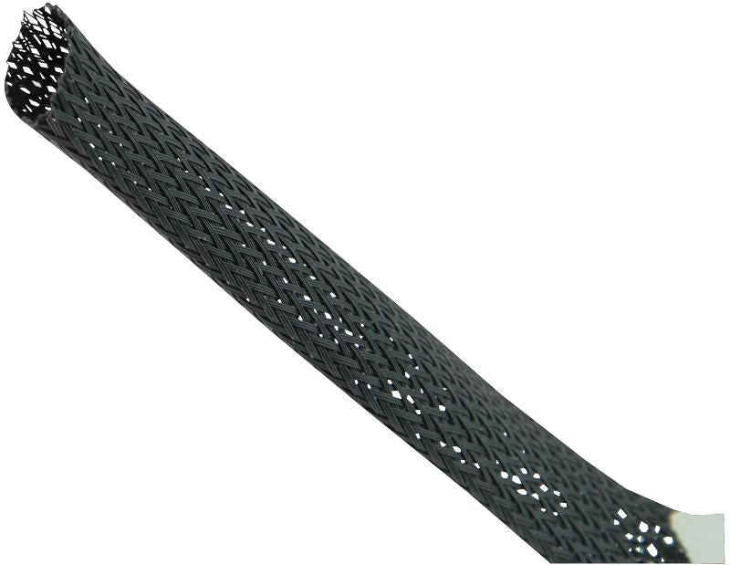 Expandable Braided Sleeving Black 45 75mm 25m Reel