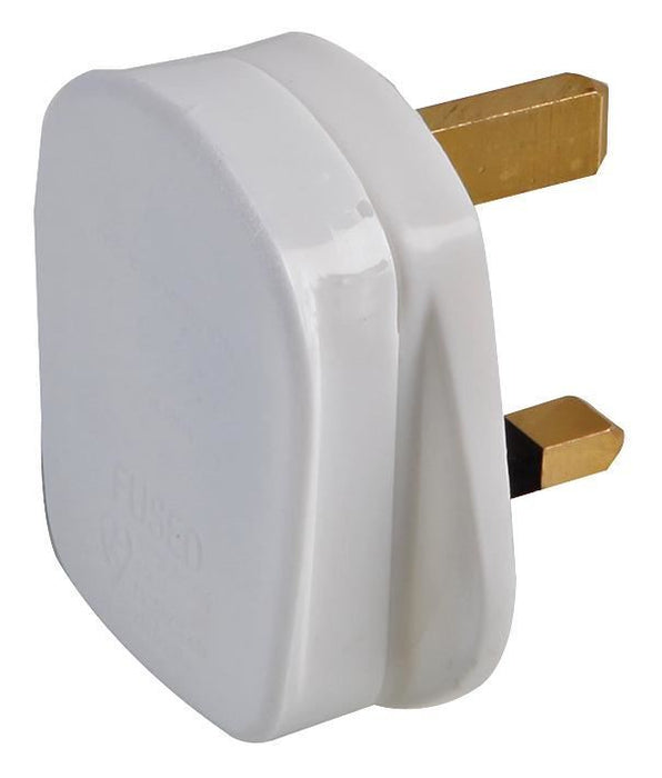 Plug with Quickfit Cord Grip, White