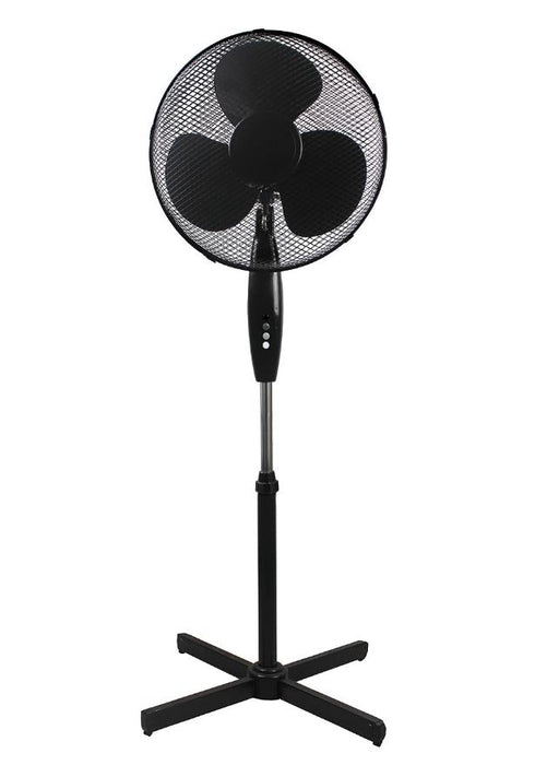 16" Pedestal Fan, Black