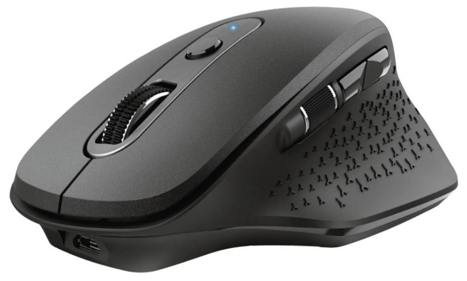 Ozaa Rechargeable Wireless Optical Mouse, Black