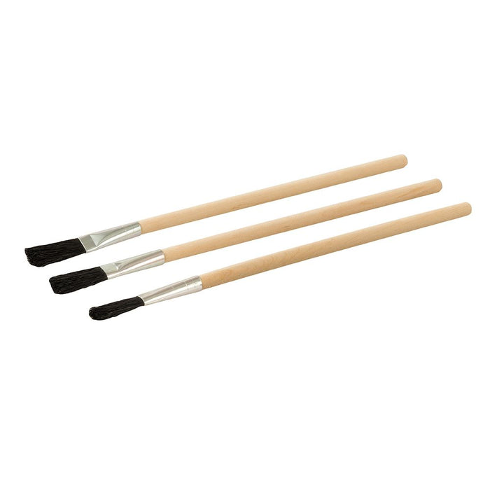 Flux Brushes 3pk - Wooden Handle