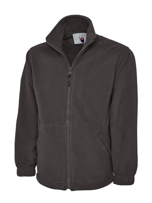 Unisex Classic Full Zip Micro Fleece Jacket - Half Moon Yoke