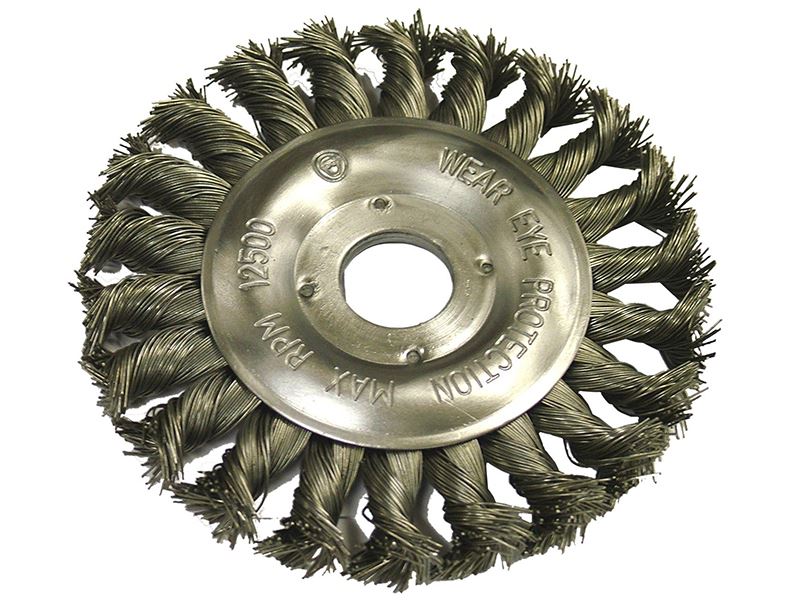 Circular Wire Brush 125 x 12mm 22.2mm Bore, 0.50mm Wire