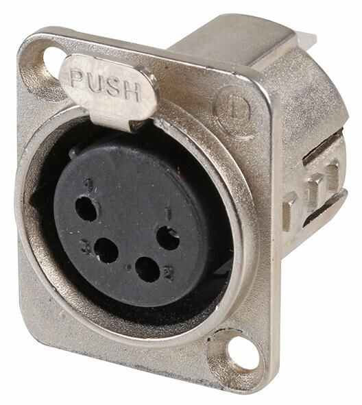 XLR Panel Socket, Nickel