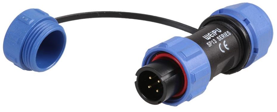 Circular Threaded Connector Plug - IP68 — StampyTools