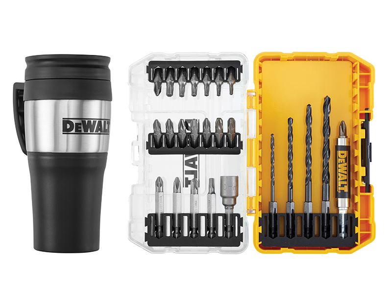 DT70707 Drill Drive Set, 25 Piece + Mug