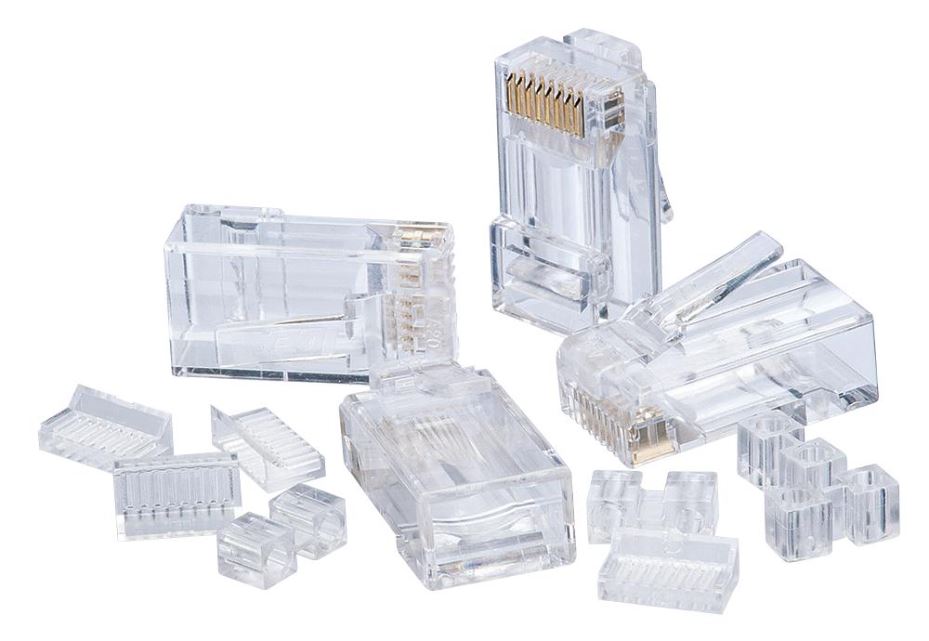 Cat6 RJ45 8P8C Modular Plugs , Pack of 25