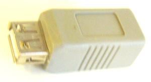 USB-A Female to USB-B Female Adaptor