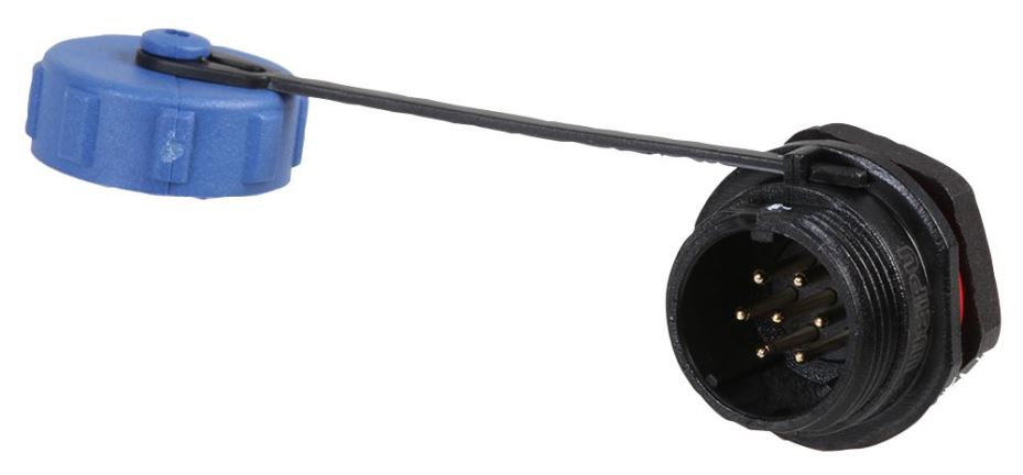 Circular Threaded Panel Mount Connector Plug - IP68