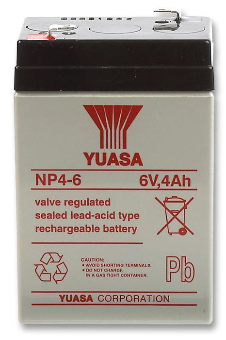 6V 4Ah NP Series Sealed Lead Acid Battery