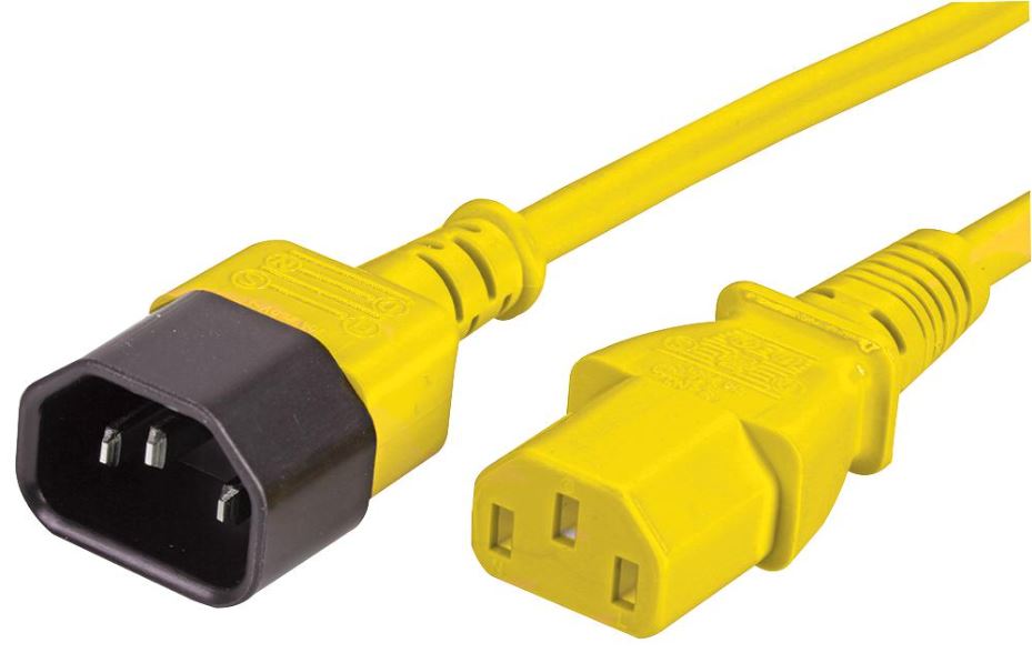 IEC Male C14 to Female C13 Extension Lead