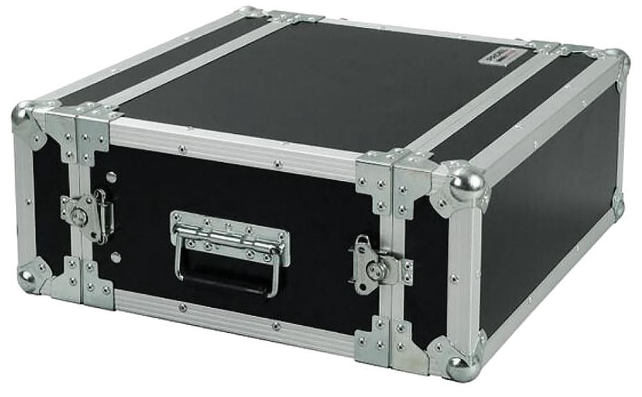 4U 19" Rack Flight Case, 33cm Depth