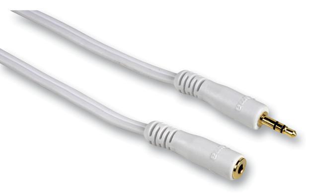 3.5mm Stereo Jack Plug to Jack Socket Lead, 2m White?