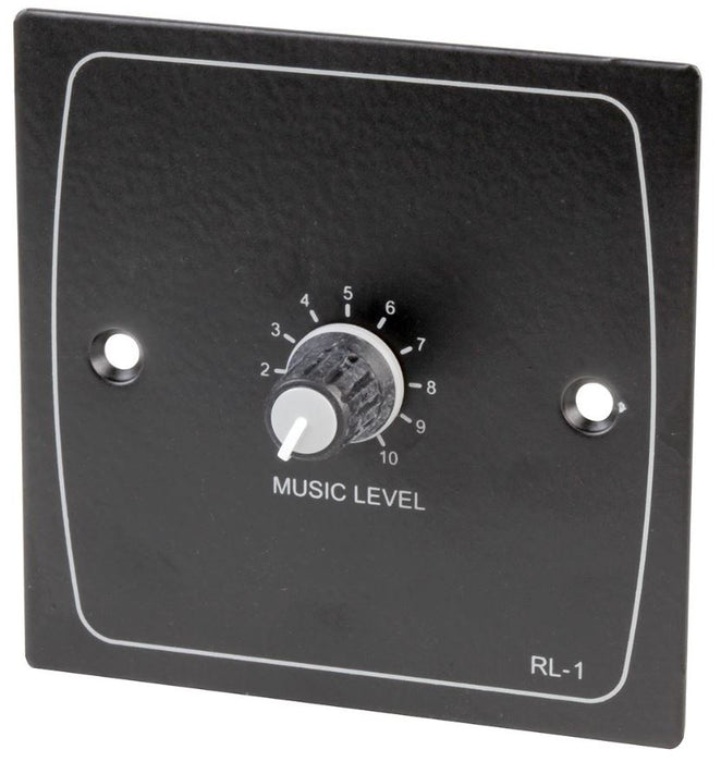 Remote volume level control plate in black