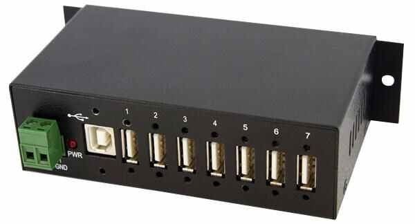 STARTECH - 7 Port Rugged Industrial USB Hub - Mountable Bus Powered