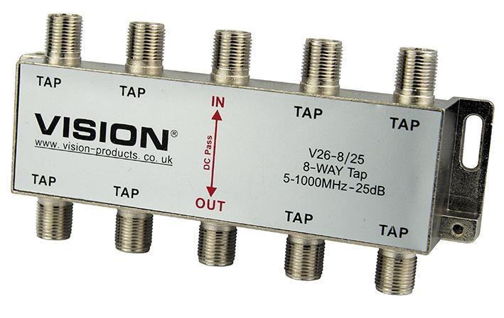 8-Way 25dB MATV Tap V26-8/25