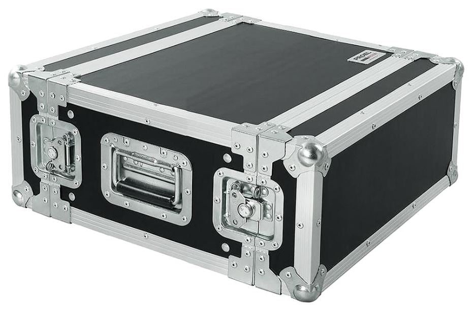 4U 19" Rack Flight Case, 25cm Depth