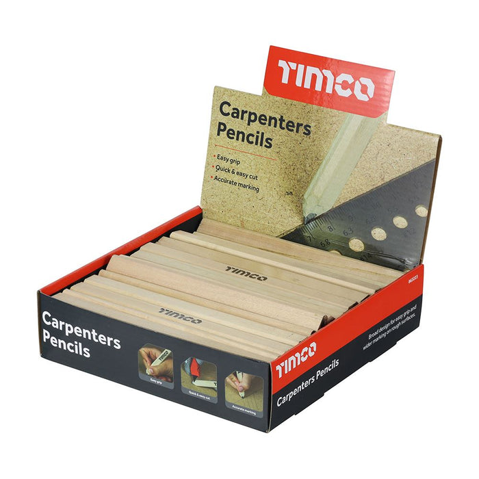 Carpenters Pencils Display Box (Size 72pcs - 72 Pieces)