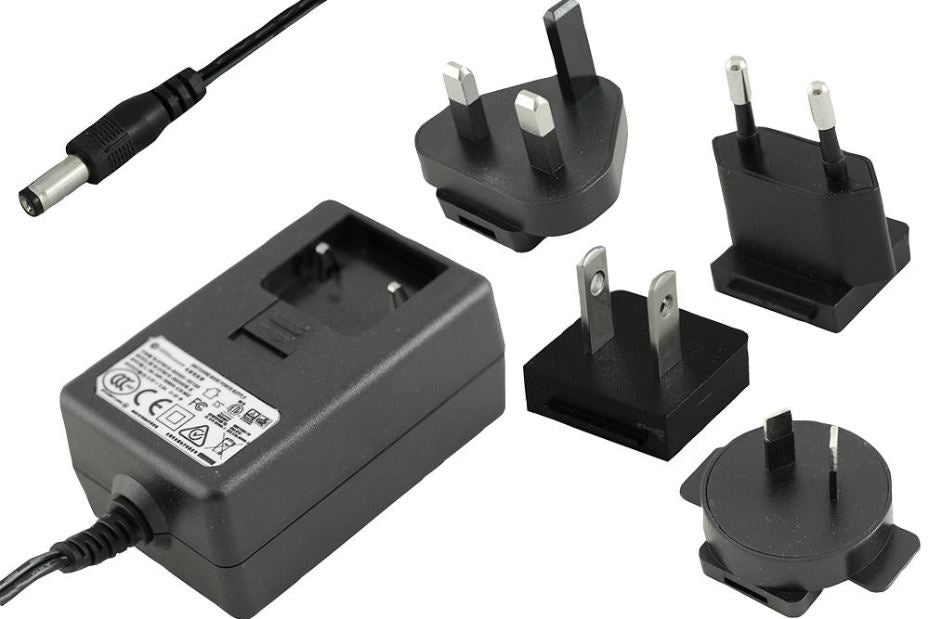 30V, 1A, 30W, International Plug In Power Supply (Level VI), 2.1mm Plug