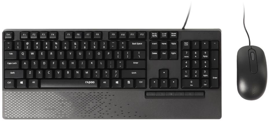 NX2000 Wired Keyboard & Mouse Deskset, Black