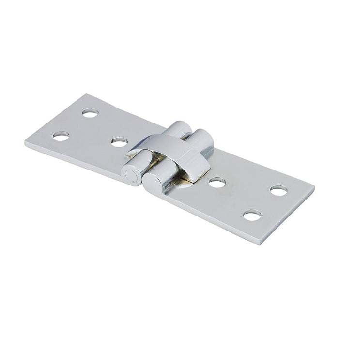 Counter Flap Hinges - Solid Brass - Polished Chrome (Size 100 x 40 - 2 Pieces)